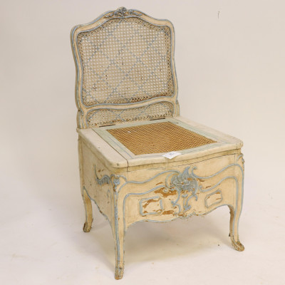 Image for Lot Louis XV Commode Chair, 18th C.