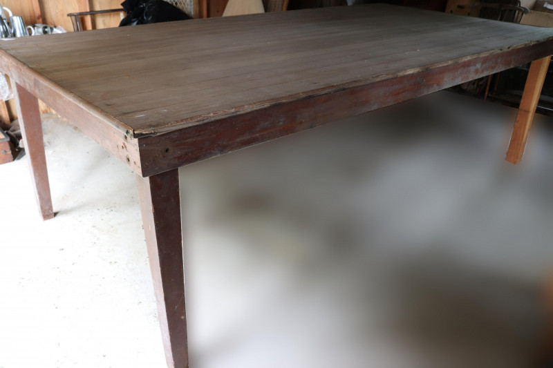Oversized Enormously Large Pine Work Table