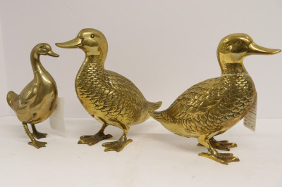 Image for Lot 3 Brass Ducks