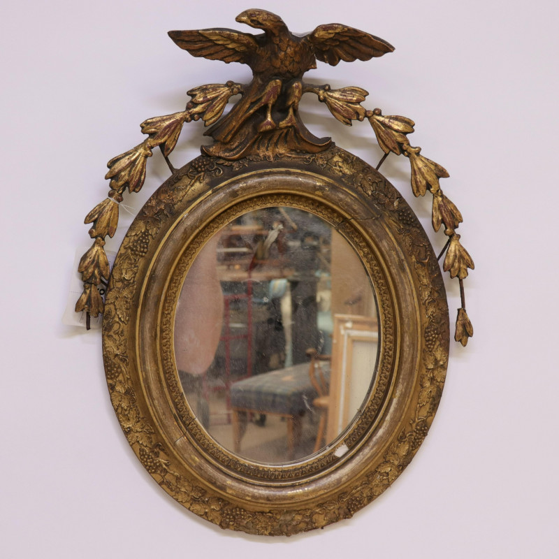 Gilt Carved Bracket & Mirror with Eagle, 19/20 C.
