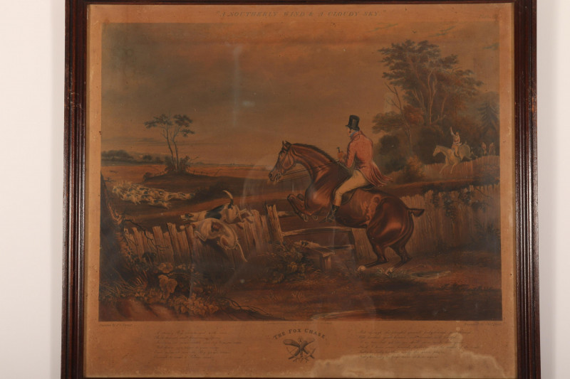 Pair Fox Chase Hunting Prints, after F.C. Turner