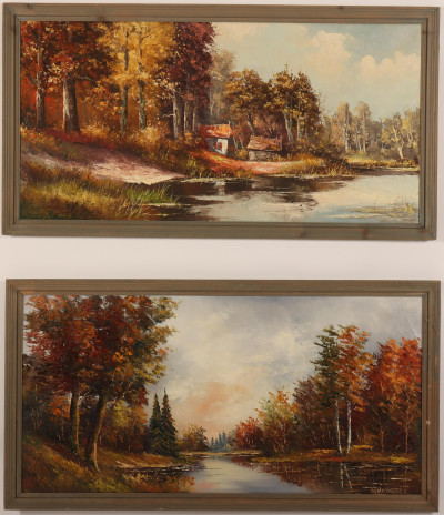 Image for Lot 2 Autumn Landscapes, Oil on Canvas