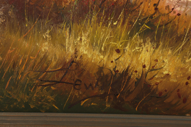 2 Autumn Landscapes, Oil on Canvas