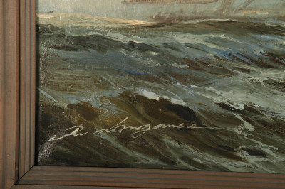 Under Full Sail, Oil on Canvas