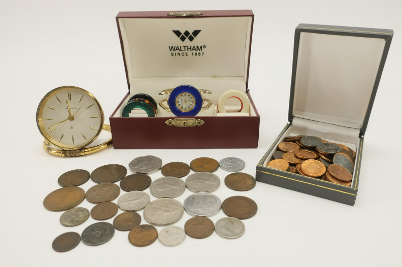 Group with Watch, Clock & Coins