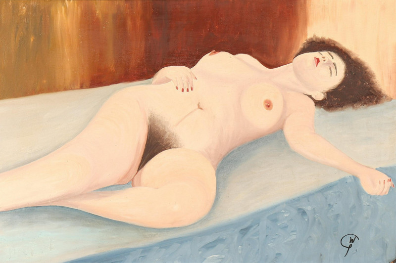 Gale Walton, Nude, Oil on Masonite