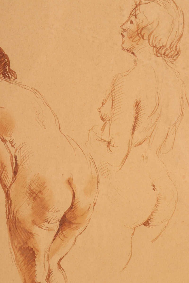 Raphael Soyer - Nude, lithograph