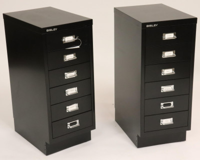 Image for Lot Pair Small Size File Cabinets by Biskey