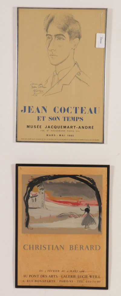 Image for Lot Jean Cocteau and C. Berard Art Gallery Posters