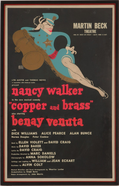 Image for Lot Theater Poster for "Copper And Brass" C1957