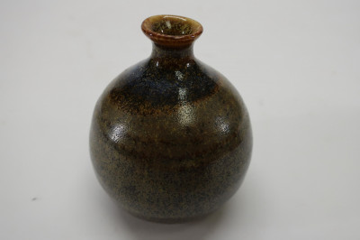 2 Korean Glazed Earthenware Vases