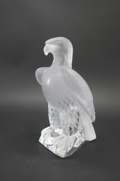 Lalique Clear & Frosted Glass Eagle