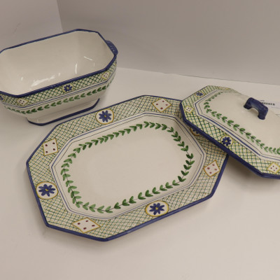 Portuguese Covered Tureen & Spode Pitcher