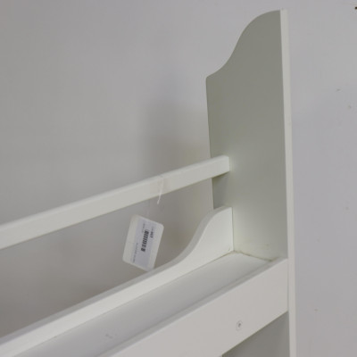 White painted Plate Rack Shelf
