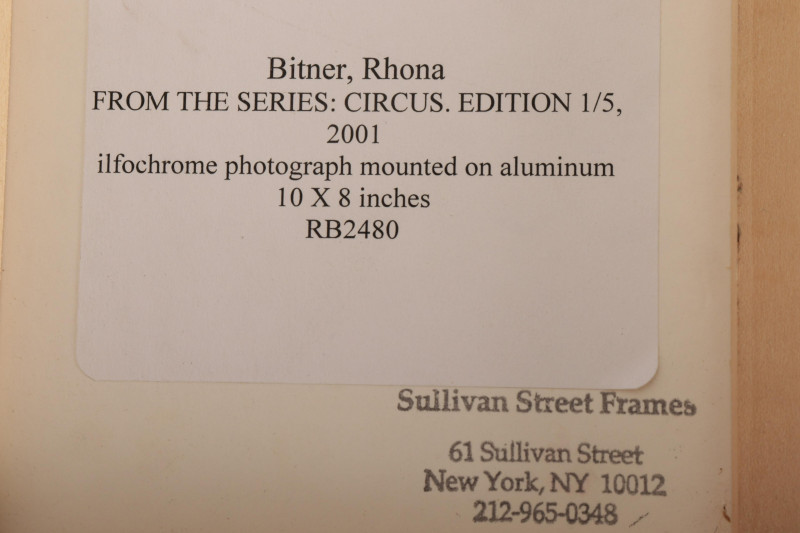 Rhoda Bitner (b.1960, Amer.) Cibachrome Photograph