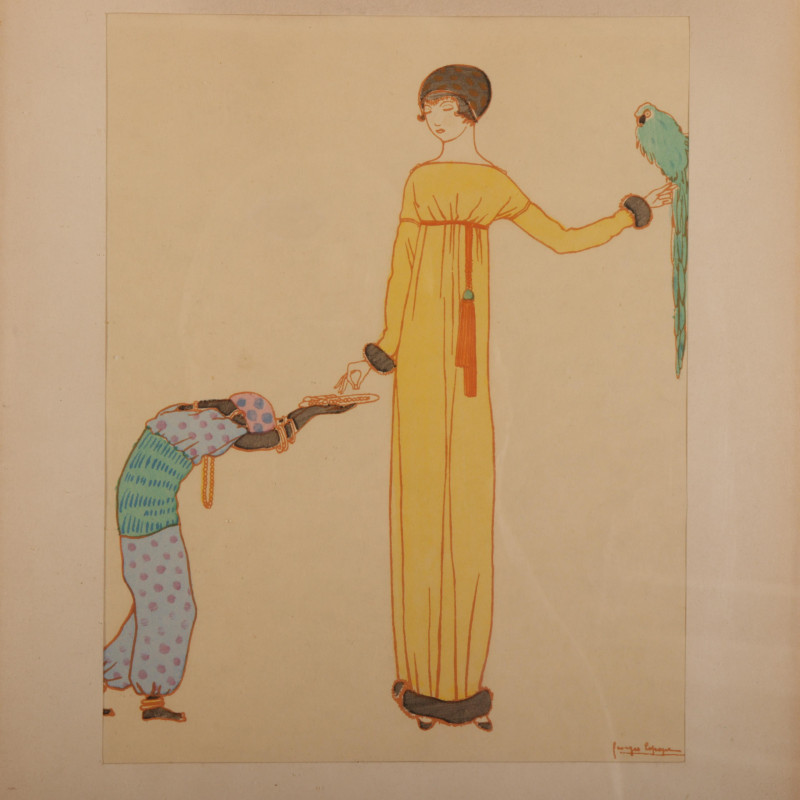Three Color Lithographs With Figures