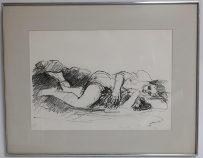 Resch, 20th C., 'Reclining Nude', Lithograph