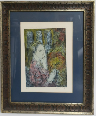 Image for Lot Louise August, 20th C., "Seated Woman"