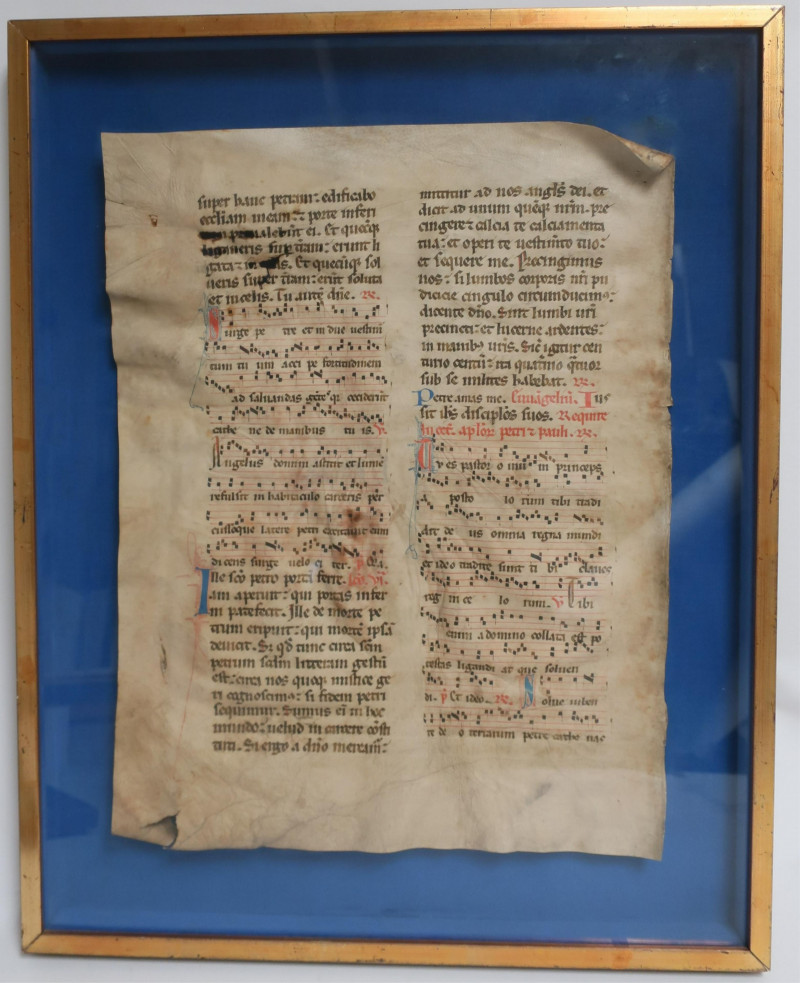 Illustrated Manuscript Page on Parchment