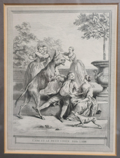 Image for Lot After Oudry, 1686-1755 4 Prints Fontaine’s Fables