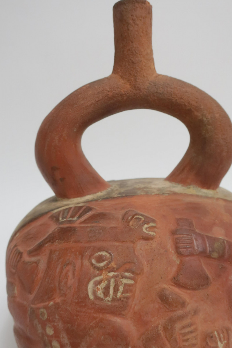 Moche Vessel with Warriors, Peru, 8th C. AD