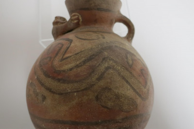 Huari Vessel, Geometric Painting, Peru, c. 800 AD