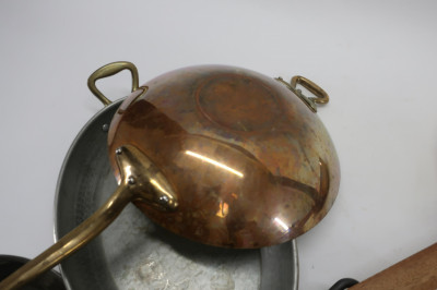 6 Copper Clad Cooking Pots & Pans