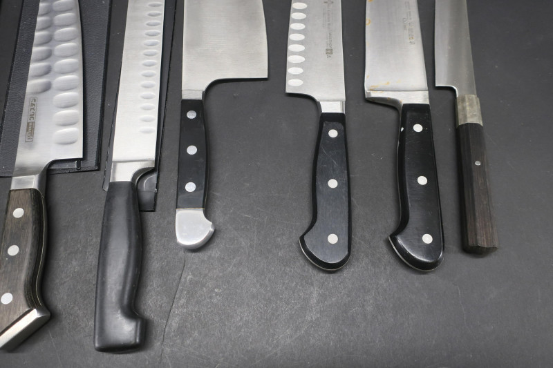 Group of Carving Knives, Japanese, German