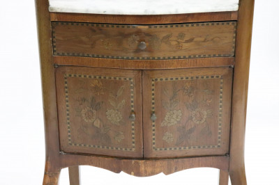 Louis XV Style Marquetry Inlaid Dressing Table