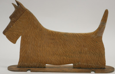 Carved Wood Scottie Dog
