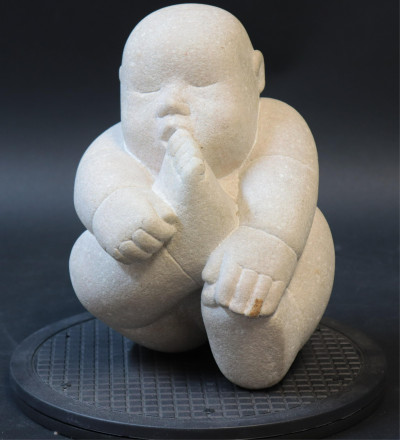 Image for Lot Contemporary Stone Figure of Baby