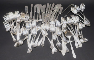 Image for Lot Small Group Silverplate Flatware