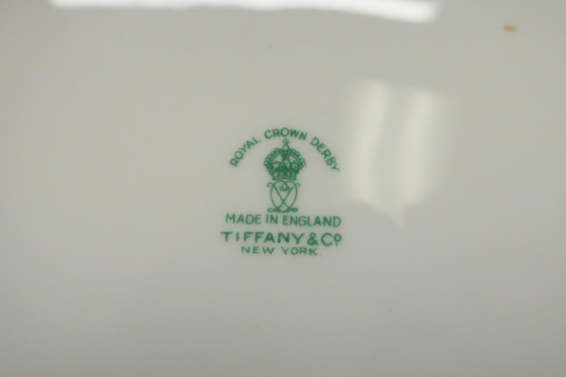 Pair Royal Crown Derby Imari Dishes, Tiffany