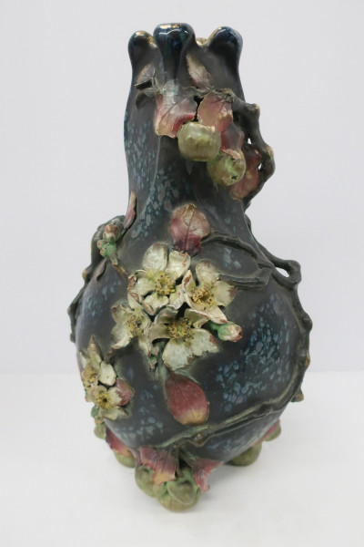 Image for Lot Austrian Ceramic Amphora Vase