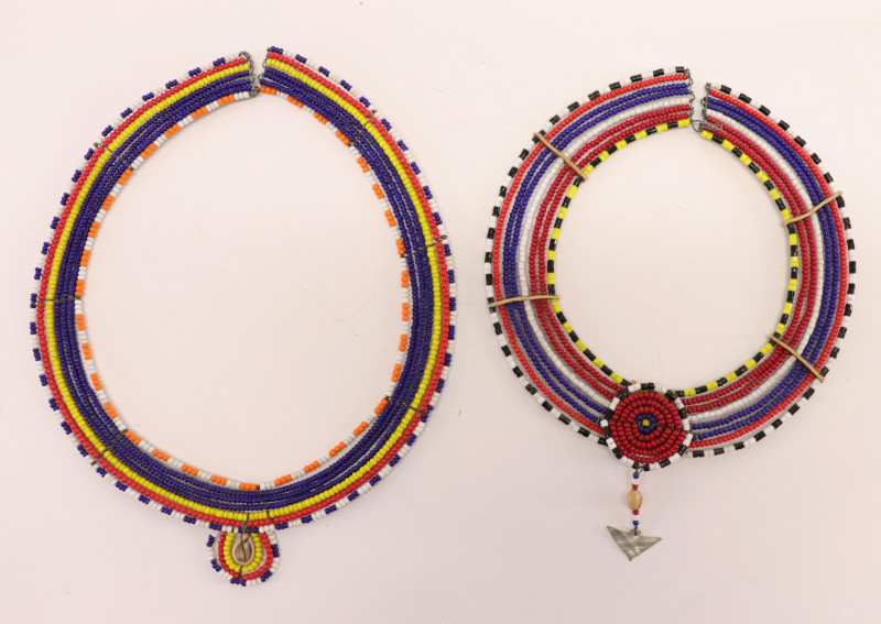4 Circular Beaded Necklaces