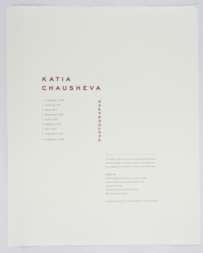 Katia Chausheva – Photographs (2009)