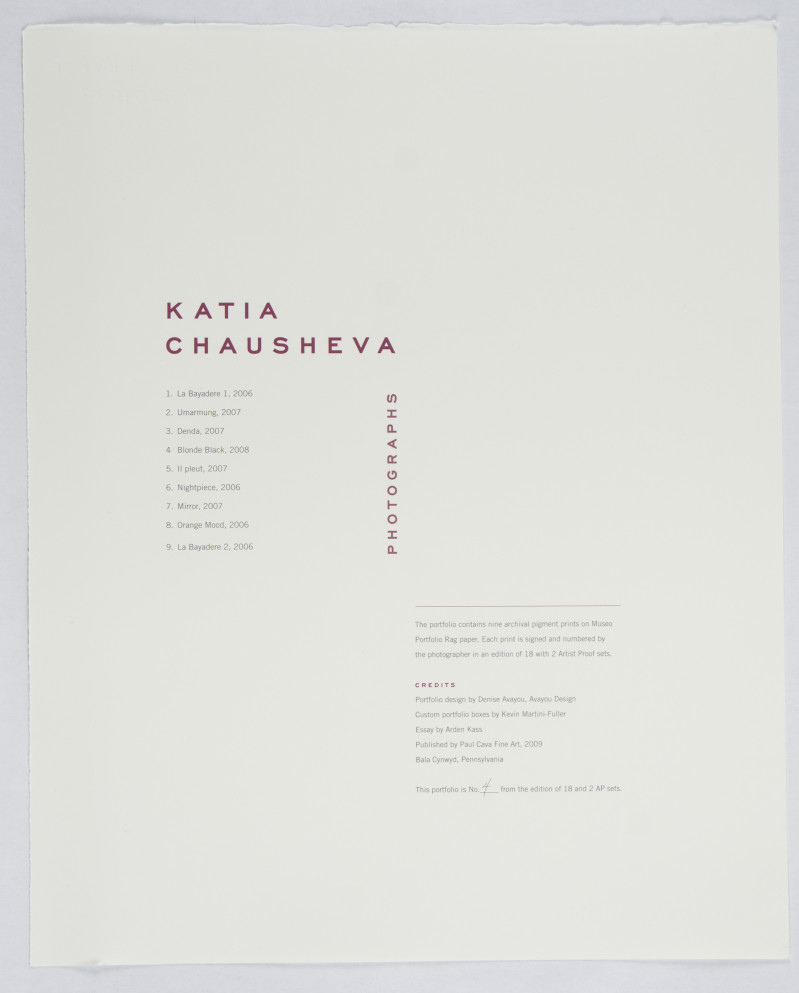 Katia Chausheva – Photographs (2009)