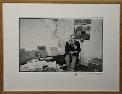 Henri Cartier Bresson - Pierre Bonnard in his studio, Le Cannet, France