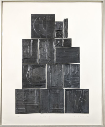 Louise Nevelson - The Great Wall, from Lead Intaglio Series (B. 109)