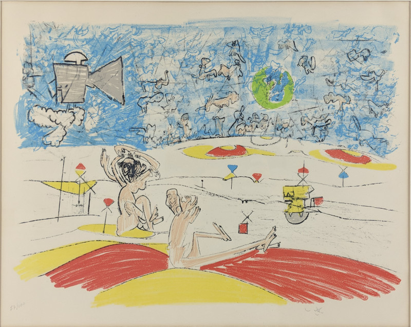 Roberto Matta - 3 from Fog, Smog and Demagogue including Free Youth