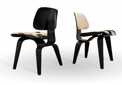 Image for Lot Charles and Ray Eames - Pair of DCW Chairs