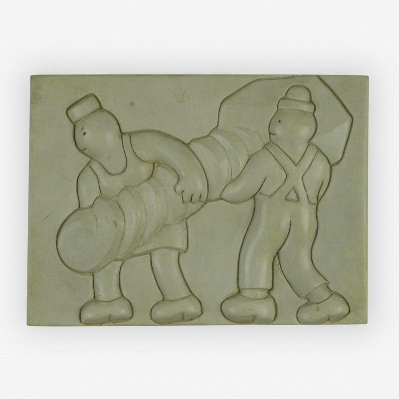 Tom Otterness - Two workers at a task