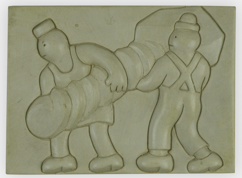 Tom Otterness - Two workers at a task