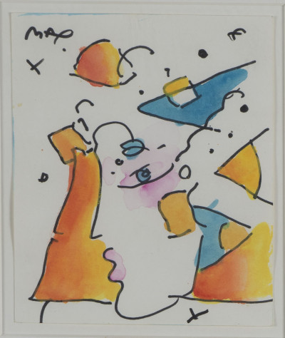 Peter Max - Untitled (Profile in colors)