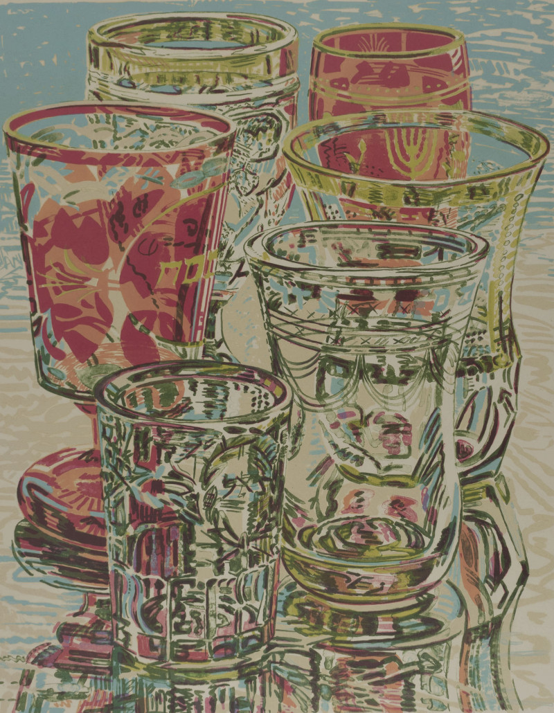 Janet Fish - still life with glasses