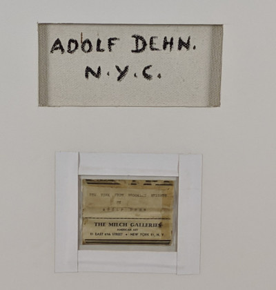 Adolf Dehn - New York From Brooklyn Heights