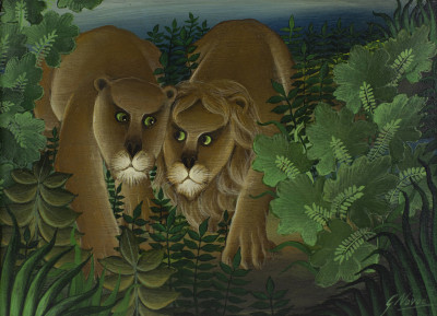 Image for Lot Gustavo Novoa - Lion and Lioness