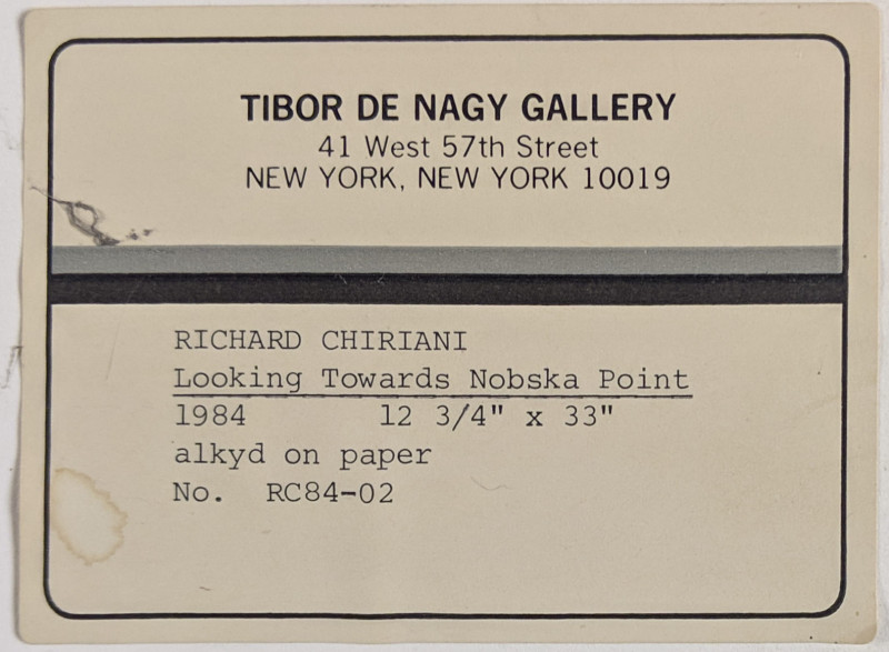 Richard Chiriani - Looking Towards Nobska Point (1984)