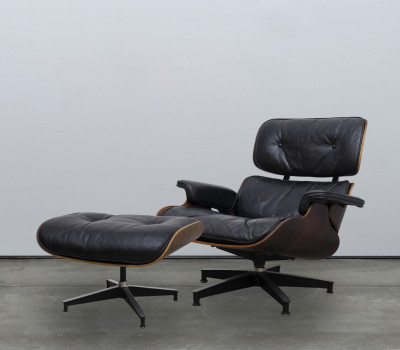 Image for Lot Charles and Ray Eames for Herman Miller - Eames Lounge Chair and Ottoman #1