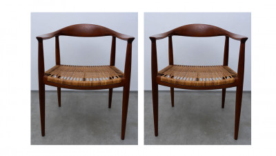 Image for Lot Hans Wegner - The chairs (pair)